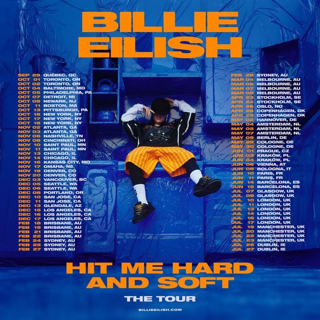 빌리 아일리시(Billie Eilish) 뉴올리언스 콘서트 2025｜HIT ME HARD AND SOFT: THE TOUR in New Orleans | 스무디 킹 센터