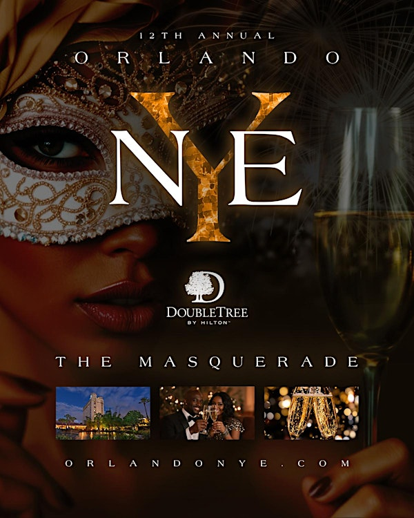 Orlando NYE - The Masquerade - New Year's Eve | DoubleTree by Hilton Hotel at the Entrance to Universal Orlando
