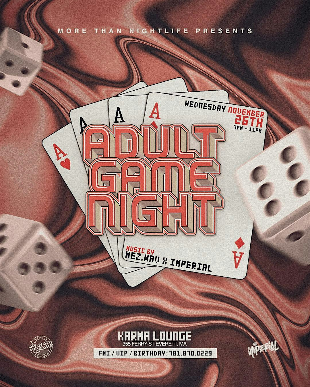 ADULT GAME NIGHT | Karma Lounge Boston