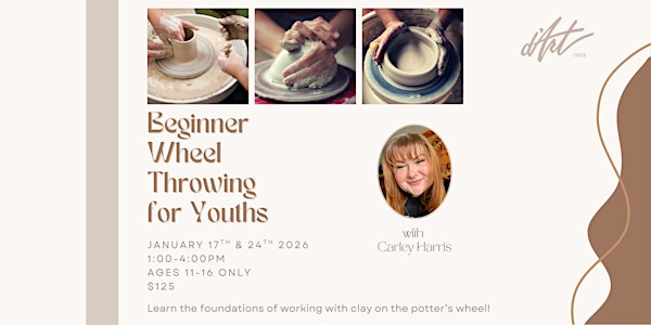 Beginner Wheel Throwing for Youths | D'Art Center