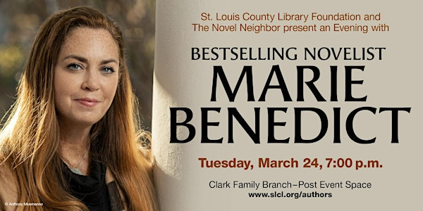 Author Event - Marie Benedict, "Daughter of Egypt" | St. Louis County Library - Clark Family Branch