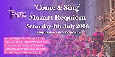 Come & Sing Mozart Requiem | Coventry Cathedral