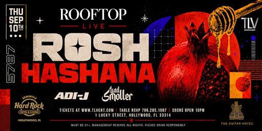 Rosh Hashana Party at Rooftop Hard Rock | Rooftop Live