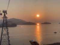 사천바다케이블카에서 즐기는 예쁜 노을🌅