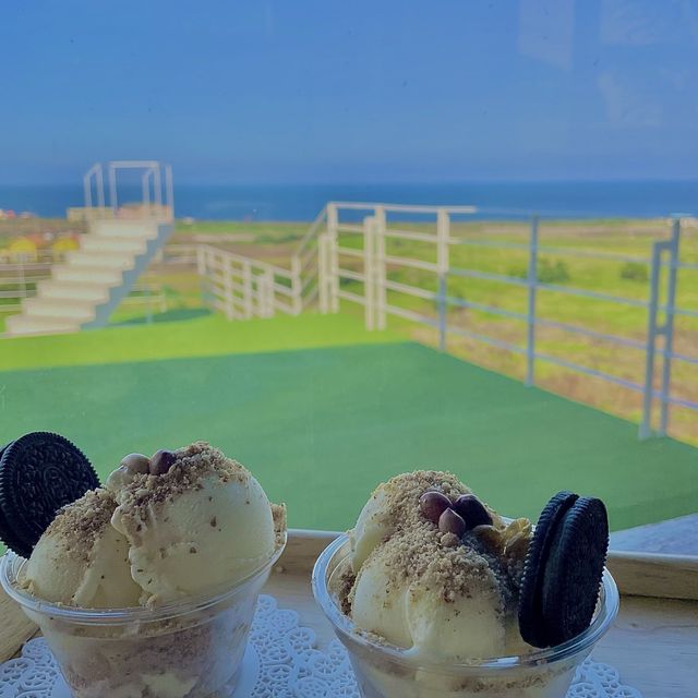 뷰맛집 우도땅콩아이스크림 맛집