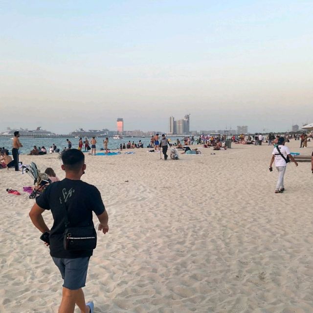 Sunset at JBR Beach DXB