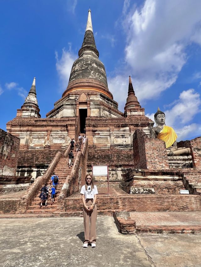 นั่งรถไฟ ไปอยุธยา วัดใหญ่ชัยมงคล