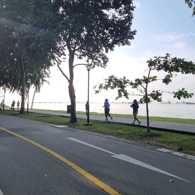 Cycling At East Coast Park
