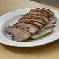 Awesome roasted duck and pork