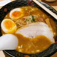 Ramen place with free flow boiled eggs