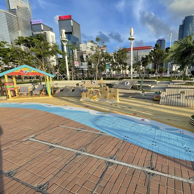 以沙灘為主題的海濱花園