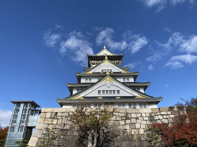 紅葉も映えます『大阪城』