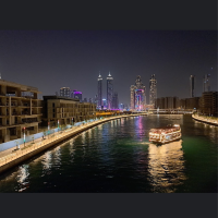 Dubai Waterfall 🫧💙💜🖤