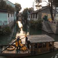 Evening walk at the vibrant PingJiang road