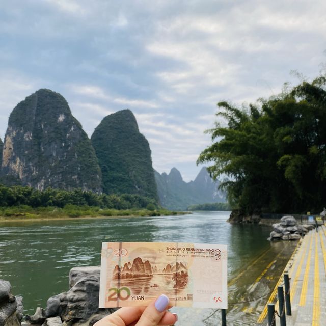 Yangshuo - a place on the 20¥ bill 💵 