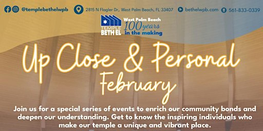 Up Close & Personal | Temple Beth El