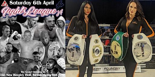 Fight League 34 WhiteCollar Boxing LimitlessBenefits Ring Girls Birmingham | The New Bingley Hall