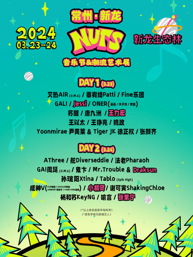 常州·新龍NUTS音樂節|演唱會 | 常州市新北區新龍生態林