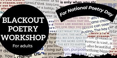 Blackout Poetry Workshop for National Poetry Day | Okehampton Library