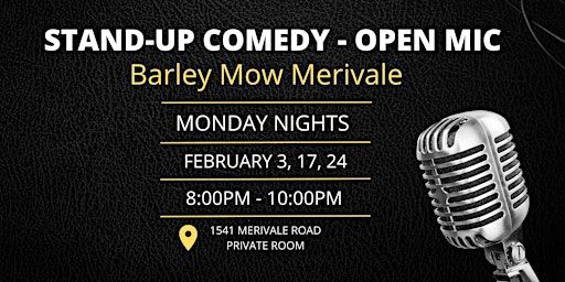 Copy of Stand-Up Comedy - Barley Mow Merivale | Barley Mow - Merivale Road