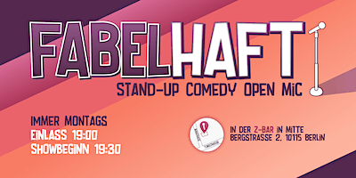 Fabelhaft Comedy: Stand-Up Comedy in Berlin Mitte | Z-Bar