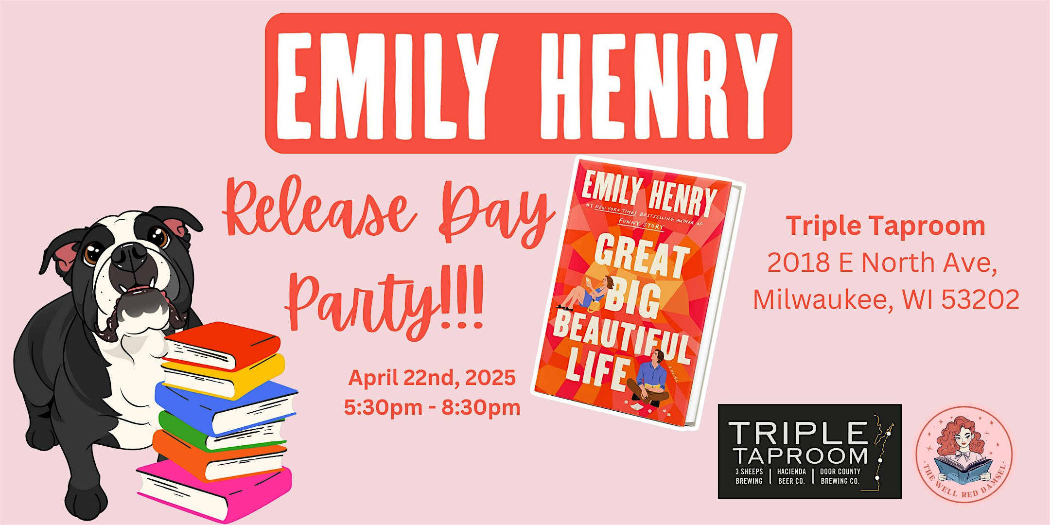 Emily Henry MKE Release Day Party | Triple Taproom & Kitchen