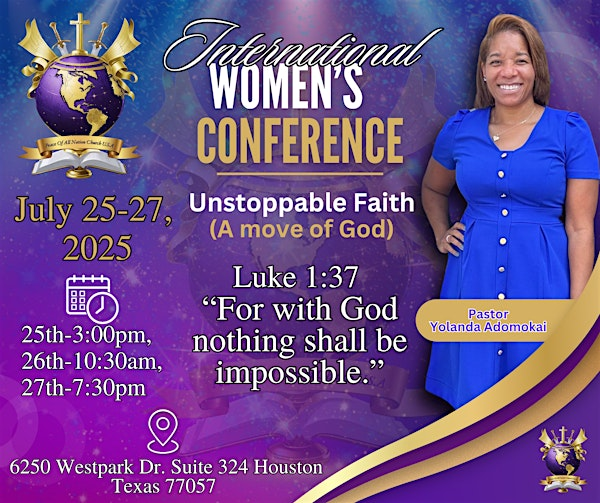 International Women’s Conference 2025 | 6250 Westpark Dr suite 324