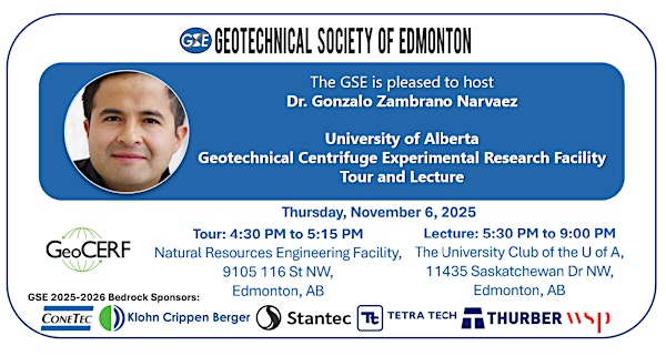GSE University of Alberta GeoCERF Tour and Lecture | The University Club of the U of A