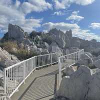 白い海岸の絶景