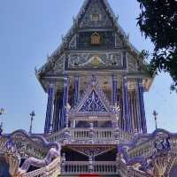 วัดปากน้ำแขมหนู…โบสถ์สีน้ำเงินขาว สวยสะดุดตามาก