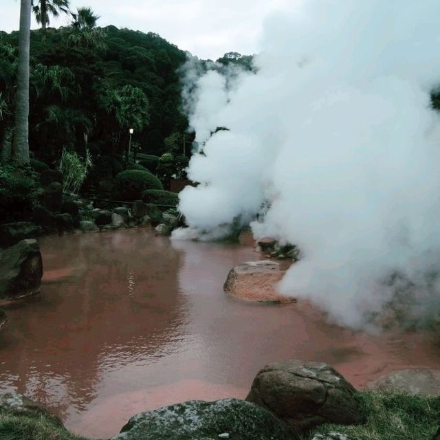 Colourful Hot Springs in Beppu 