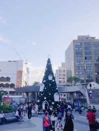 🉑️❤️溫馨的台北捷運中山站線形公園 Zhongshan Linear Park❄️🎄