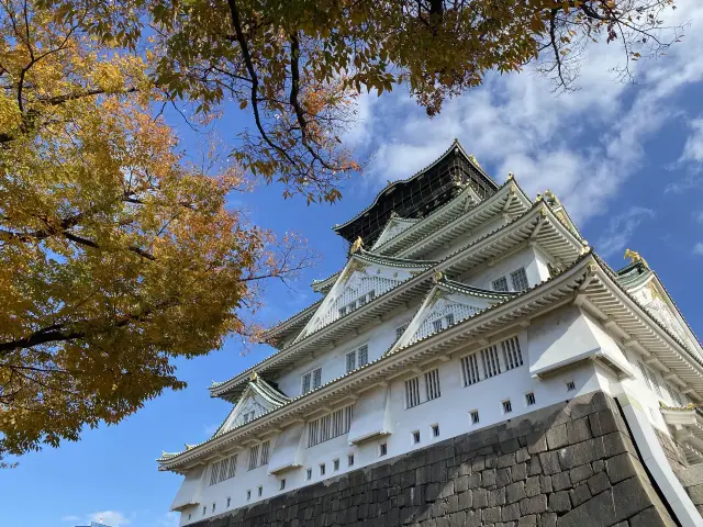 紅葉も映えます『大阪城』