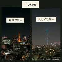 【東京】東京タワー、スカイツリー