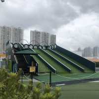 商場天台嘅運動地帶