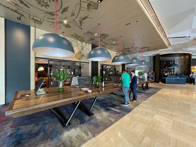 Plush lobby lounges