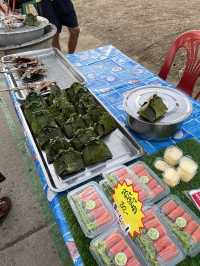 Thai-Lao local market and walking street 