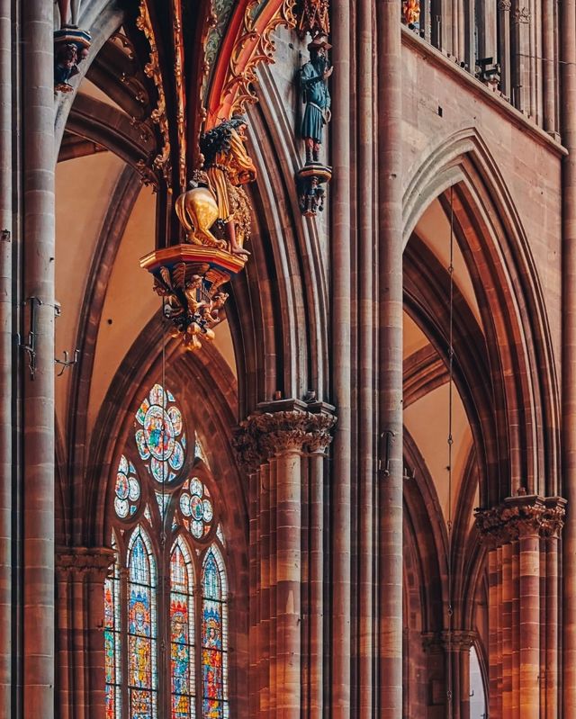 The astronomical clock is renowned worldwide and is one of the attractions of Strasbourg Cathedral.