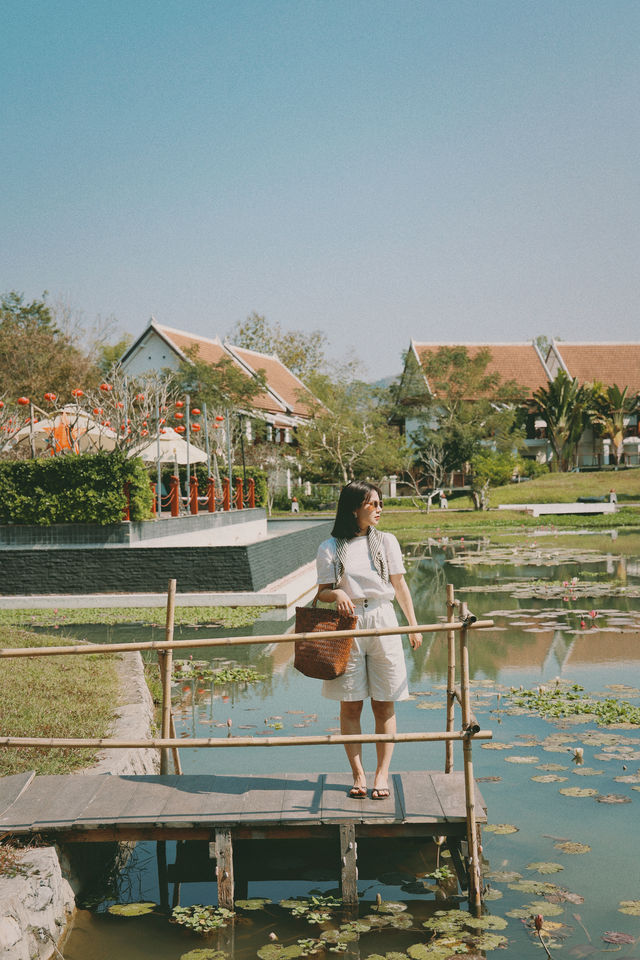 Stayed in a French colonial-style mansion in Laos.