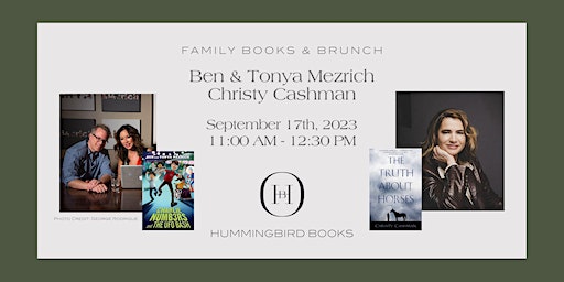 Family Books & Brunch with Ben & Tonya Mezrich and Christy Cashman (Newton) | Hummingbird Books