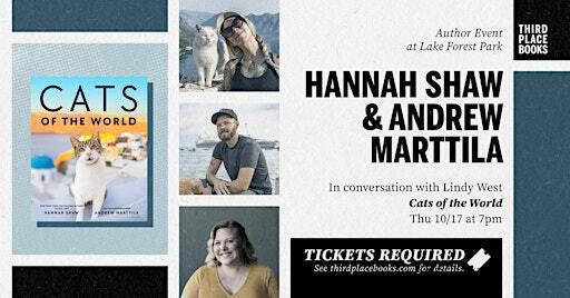 Hannah Shaw and Andrew Marttila with Lindy West — 'Cats of the World' | Third Place Books