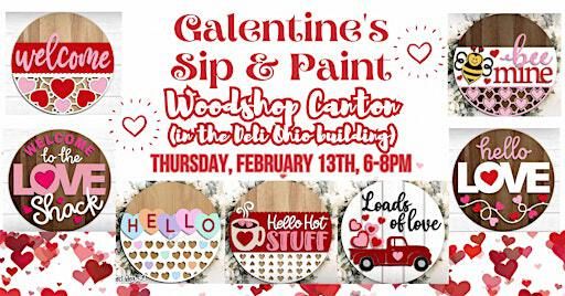 Valentine's Sip & Paint Class at Woodshop Canton | 328 Walnut Ave NE