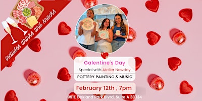 Galentine's Day Sip and Paint(Valentine's Day Special 02/12/2025) | 991 E Oakland Park Blvd Suite A