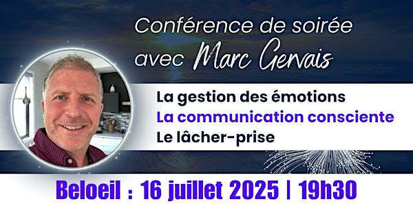 Beloeil : Gestion des émotions, communication consciente et lâcher-prise | Salle Lorraine-Bernard