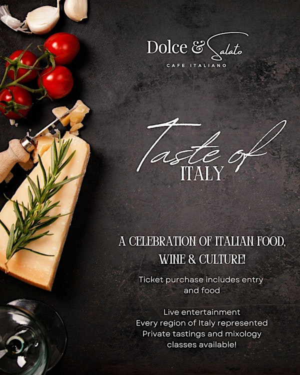 Taste of Italy – A Culinary & Wine Experience by Dolce & Salato | 209 Douglas Ave