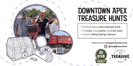 Downtown Apex Treasure Hunt - Walking Team Scavenger Hunt! | Oaklyn Springs Taproom - Downtown Apex