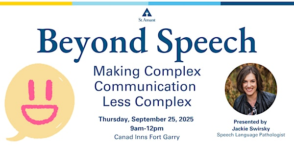 Beyond Speech - Making Complex Communication Less Complicated | Canad Inns Destination Centre Fort Garry