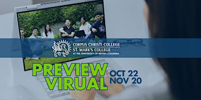 Corpus Christi College Virtual Preview Oct 22, Nov 20 | Corpus Christi-St. Mark's at UBC