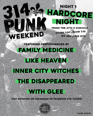 Hardcore Night - 314 Punk Weekend 2026 | The Sinkhole
