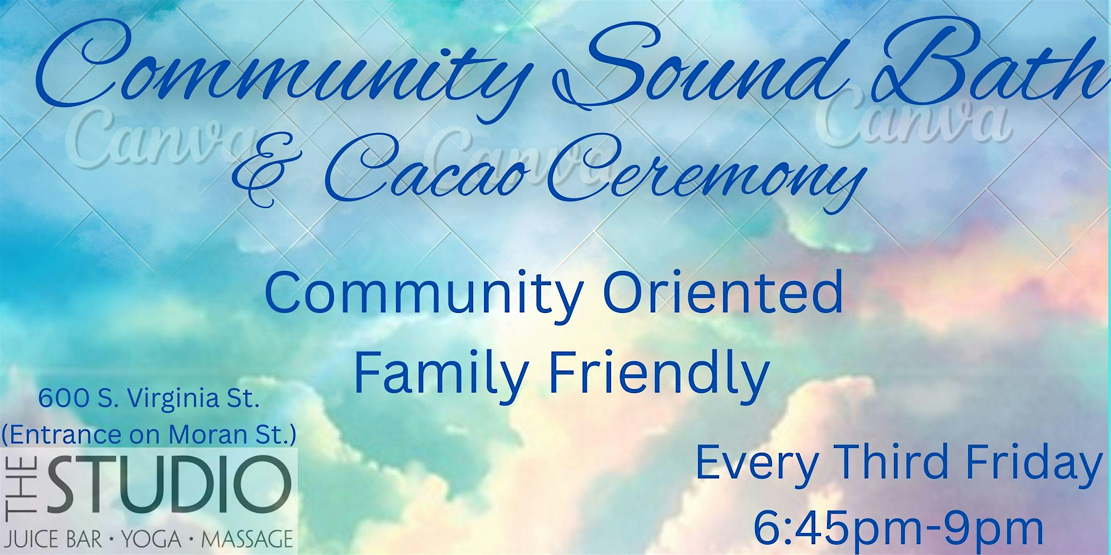 Third Friday Monthly Sound Bath & Cacao Ceremony | The Studio - Moran St